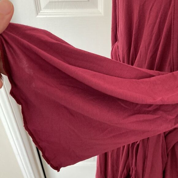 BloomChic Burgundy Wrap Dress Sz 12 NWT - Picture 5 of 7